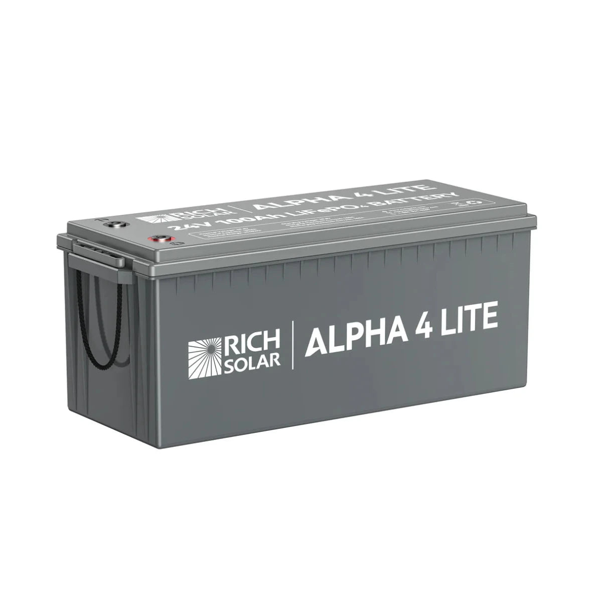 Rich Solar ALPHA 4 Series | 24V 100Ah LiFePO4 Battery | Fast-Charging 24V Lithium Battery for RVs, Trailers, Vans, Boats, Off-Grid, Backup-EcoPowerit