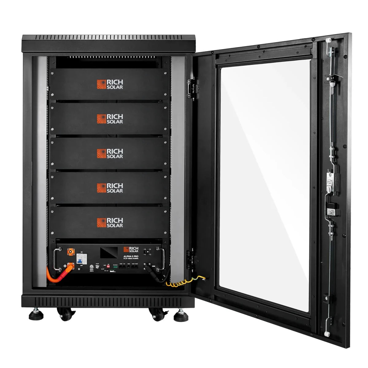 Rich Solar ALPHA 5 PRO | 51.2V 100Ah LiFePO4 Battery | Premium 48V Server Rack Lithium Battery for Residential, Commercial, RVs, Off-Grid | 7,000 Lifetime Cycles | 10 Year Warranty | UL1973, UL9540A Certified-EcoPowerit