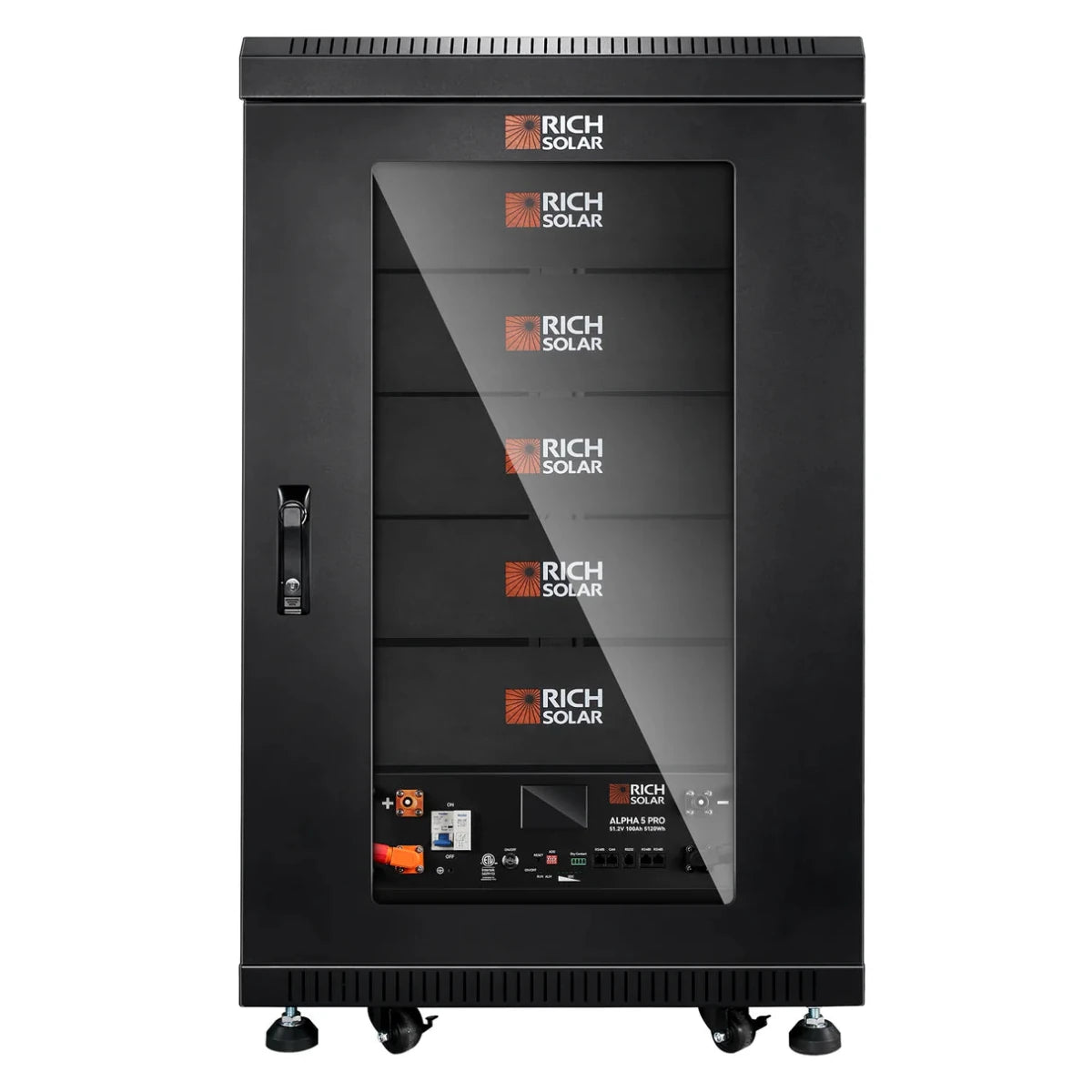 Rich Solar ALPHA 5 PRO | 51.2V 100Ah LiFePO4 Battery | Premium 48V Server Rack Lithium Battery for Residential, Commercial, RVs, Off-Grid | 7,000 Lifetime Cycles | 10 Year Warranty | UL1973, UL9540A Certified-EcoPowerit