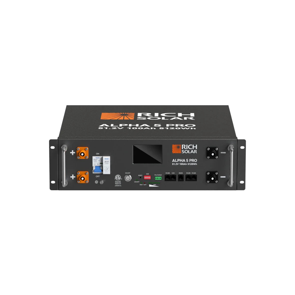 Rich Solar ALPHA 5 PRO | 51.2V 100Ah LiFePO4 Battery | Premium 48V Server Rack Lithium Battery for Residential, Commercial, RVs, Off-Grid | 7,000 Lifetime Cycles | 10 Year Warranty | UL1973, UL9540A Certified-EcoPowerit