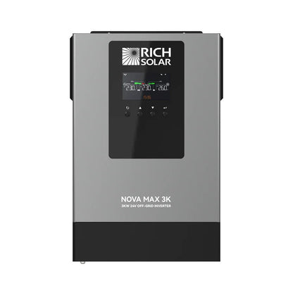 Rich Solar NOVA MAX 3K 2026 | 24V 3000W Off-Grid Hybrid Inverter | Pure Sine Wave Power for RVs, Campers, Vans, Trailers, Boats ; Off-Grid Systems-EcoPowerit