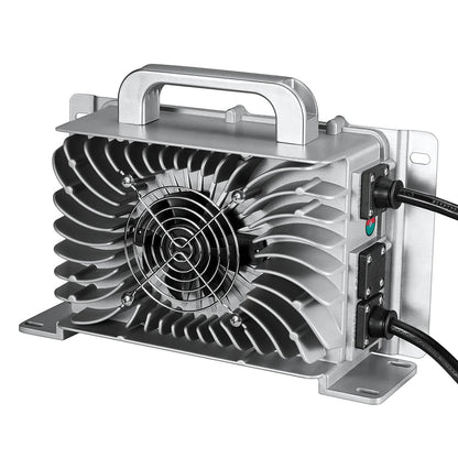 RICH SOLRA 48V (57.6V) Waterproof LiFePO4 Charger | 20A / 25A, 100-240V AC, 8-in-1 Protection, Fan-Cooled-EcoPowerit