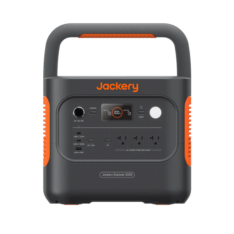 Jackery 2000 v2 Portable Power Station 2042 Wh Capacity 2200W Output Kits