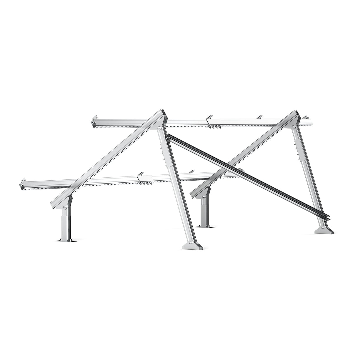 Rich Solar Solar Ground Mount | Adjustable, Easy-to-Install Brackets for 1-4 Panels