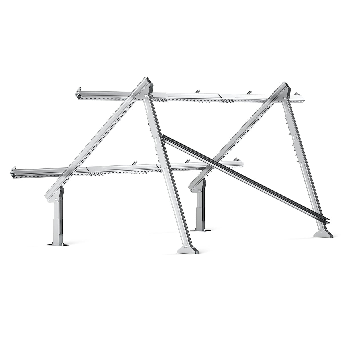 Rich Solar Solar Ground Mount | Adjustable, Easy-to-Install Brackets for 1-4 Panels