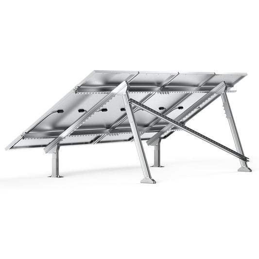 Rich Solar Solar Ground Mount | Adjustable, Easy-to-Install Brackets for 1-4 Panels