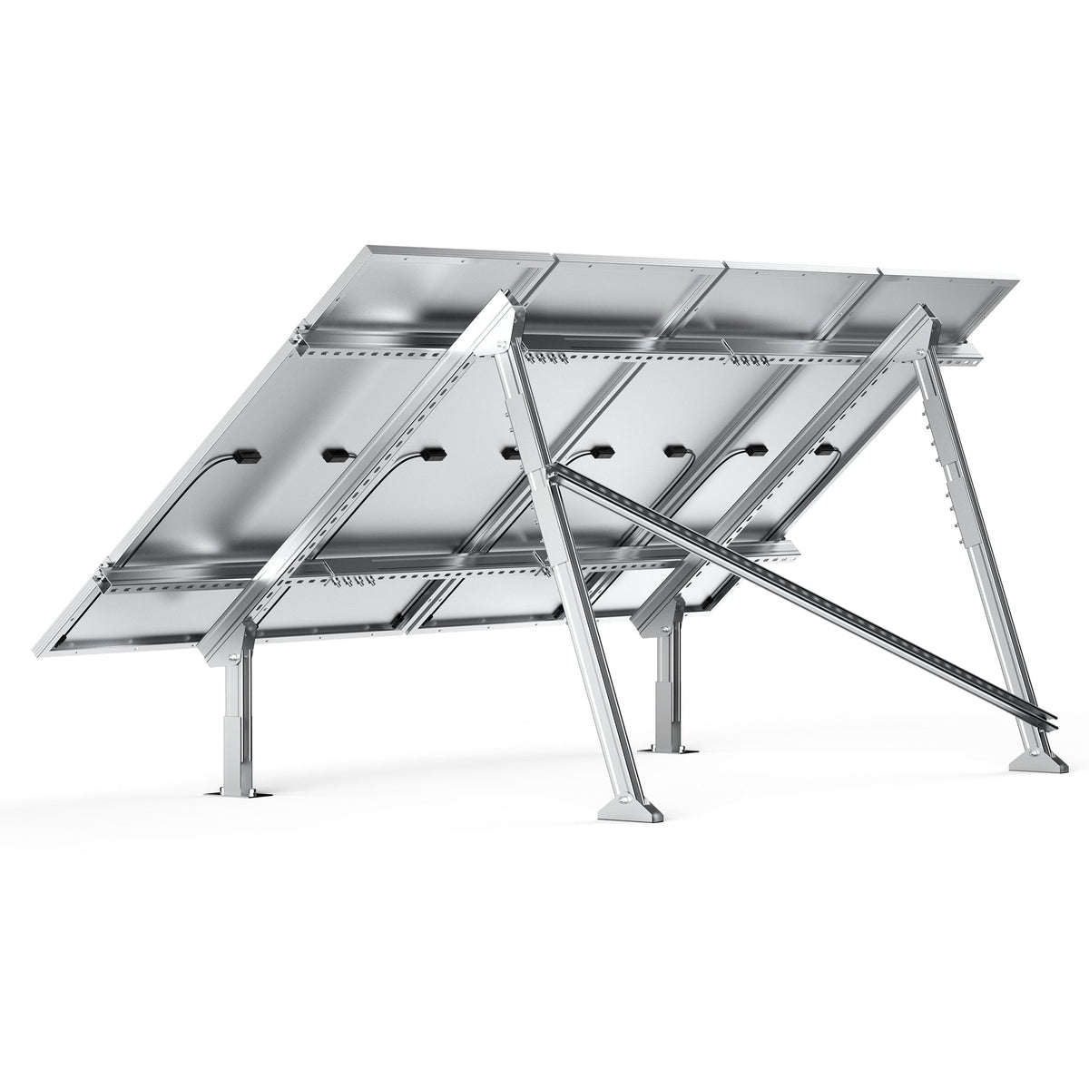Rich Solar Solar Ground Mount | Adjustable, Easy-to-Install Brackets for 1-4 Panels