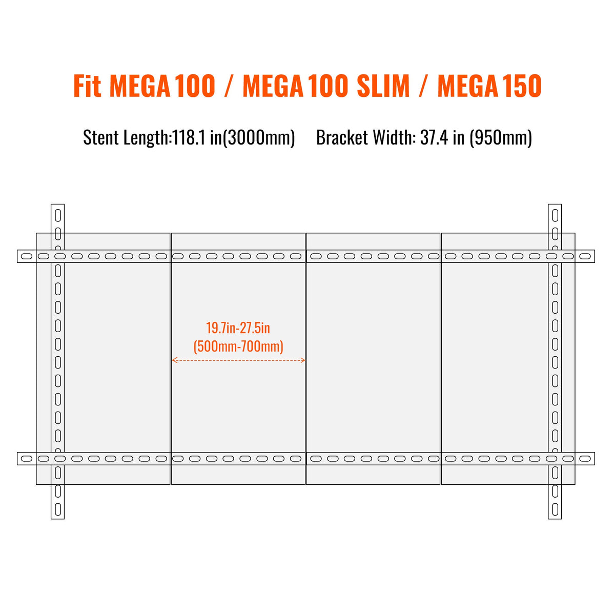 Rich Solar Solar Ground Mount | Adjustable, Easy-to-Install Brackets for 1-4 Panels