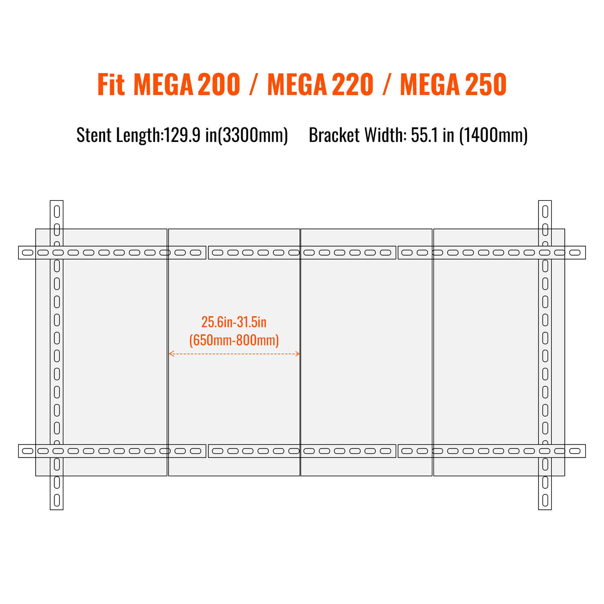 Rich Solar Solar Ground Mount | Adjustable, Easy-to-Install Brackets for 1-4 Panels