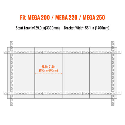 Rich Solar Solar Ground Mount | Adjustable, Easy-to-Install Brackets for 1-4 Panels