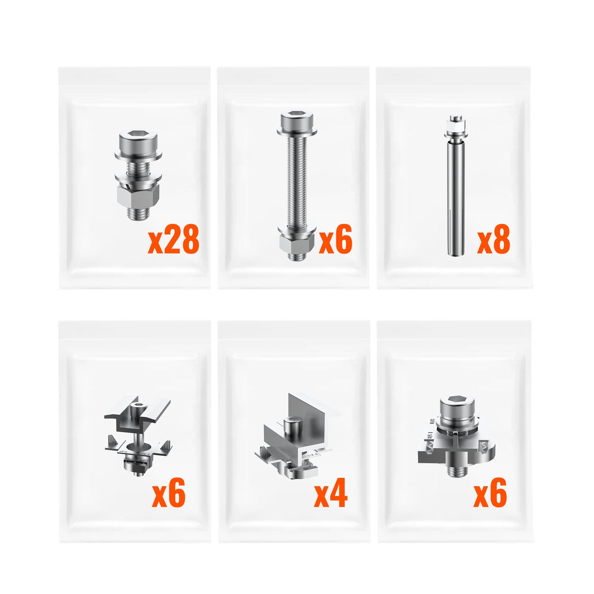 Rich Solar Solar Ground Mount | Adjustable, Easy-to-Install Brackets for 1-4 Panels