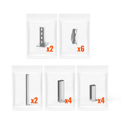 Rich Solar Solar Ground Mount | Adjustable, Easy-to-Install Brackets for 1-4 Panels