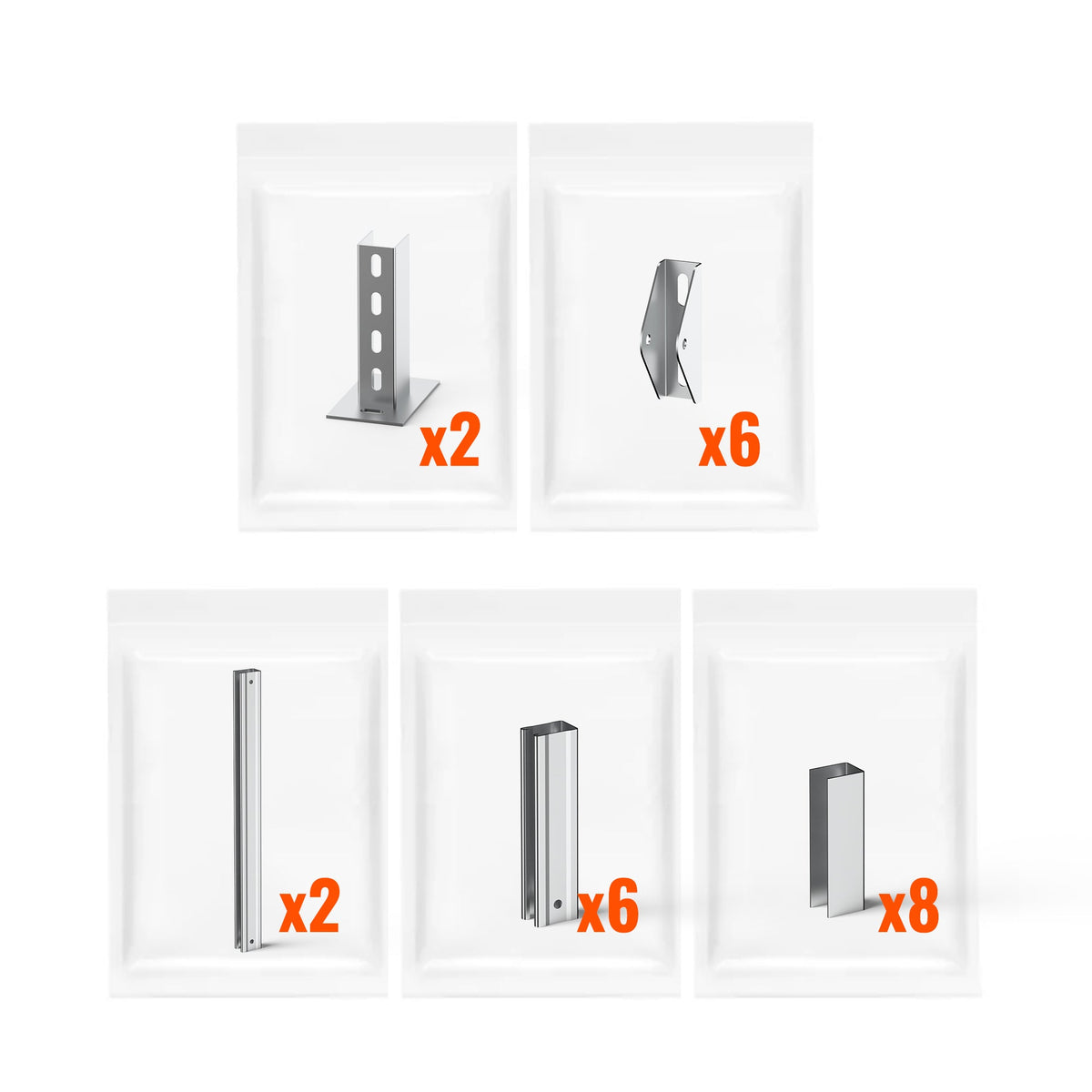Rich Solar Solar Ground Mount | Adjustable, Easy-to-Install Brackets for 1-4 Panels