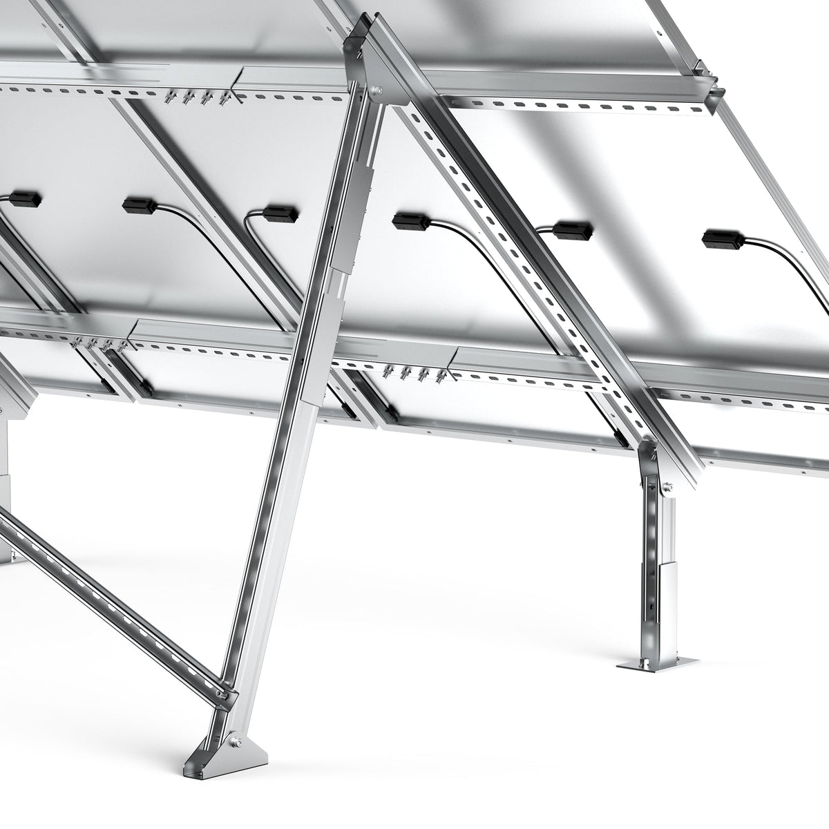 Rich Solar Solar Ground Mount | Adjustable, Easy-to-Install Brackets for 1-4 Panels