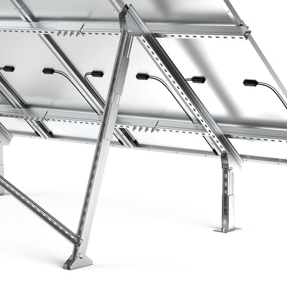 Rich Solar Solar Ground Mount | Adjustable, Easy-to-Install Brackets for 1-4 Panels