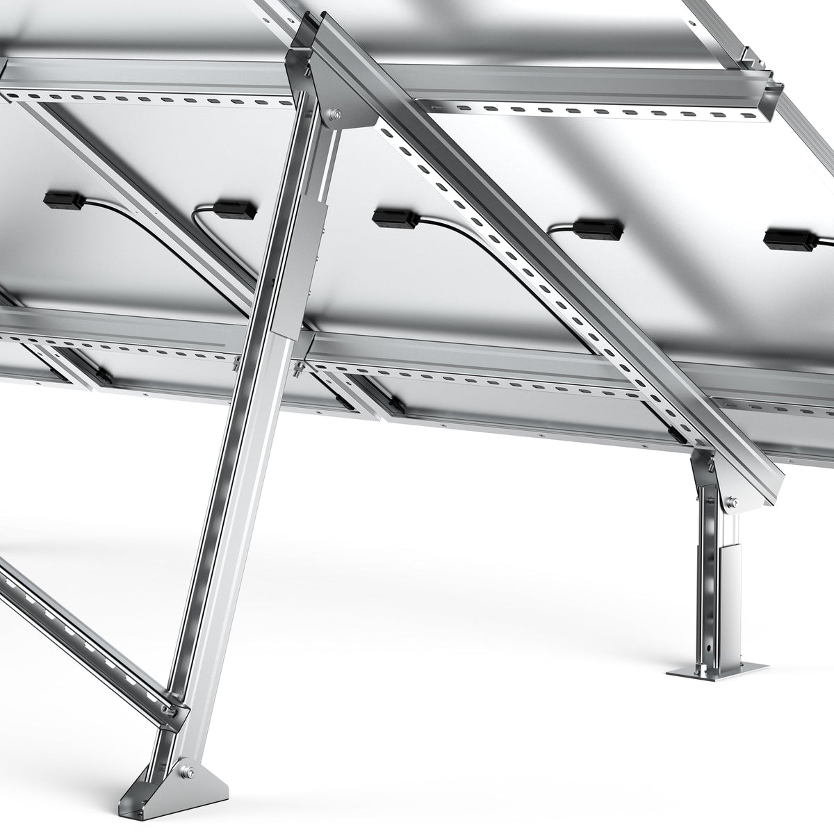 Rich Solar Solar Ground Mount | Adjustable, Easy-to-Install Brackets for 1-4 Panels