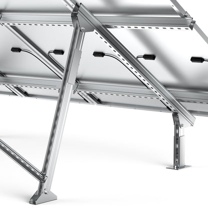 Rich Solar Solar Ground Mount | Adjustable, Easy-to-Install Brackets for 1-4 Panels