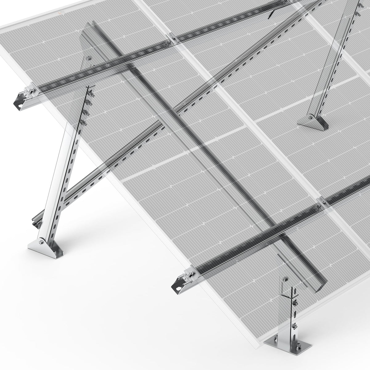 Rich Solar Solar Ground Mount | Adjustable, Easy-to-Install Brackets for 1-4 Panels