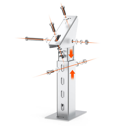 Rich Solar Solar Ground Mount | Adjustable, Easy-to-Install Brackets for 1-4 Panels