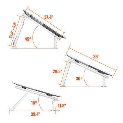 Rich Solar Solar Ground Mount | Adjustable, Easy-to-Install Brackets for 1-4 Panels