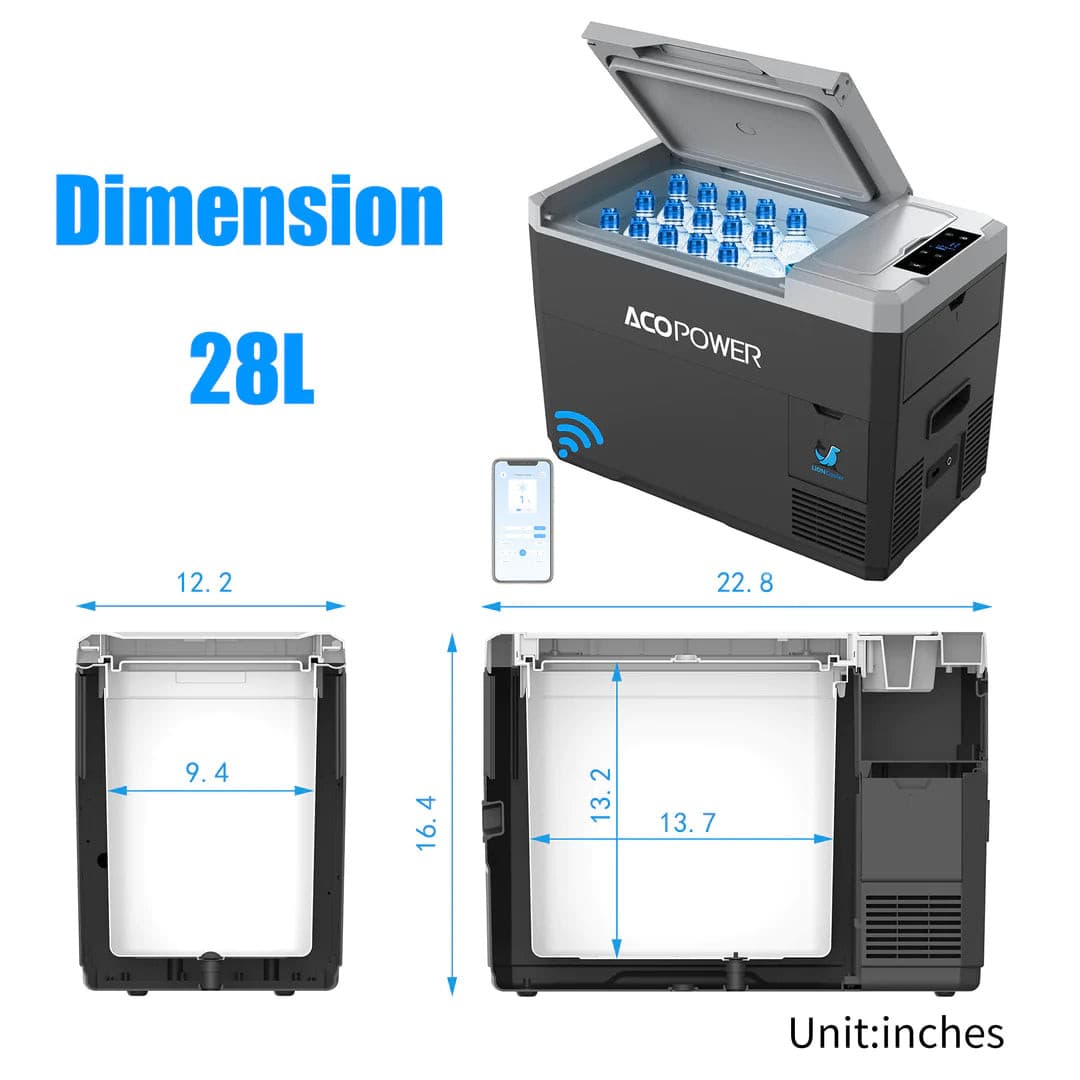 ACOPOWER| LionCooler Mini Series Portable Solar Fridge Freezer-EcoPowerit