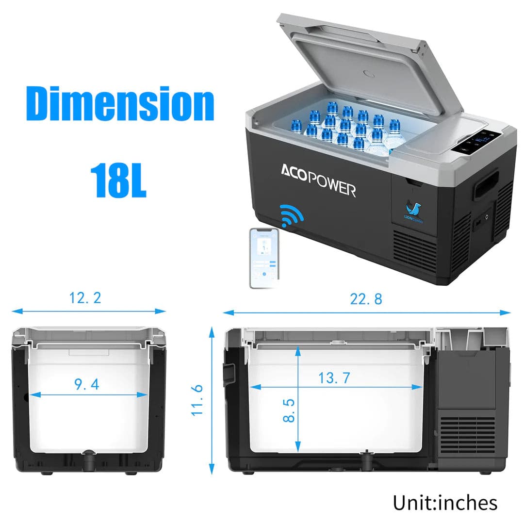 ACOPOWER| LionCooler Mini Series Portable Solar Fridge Freezer-EcoPowerit