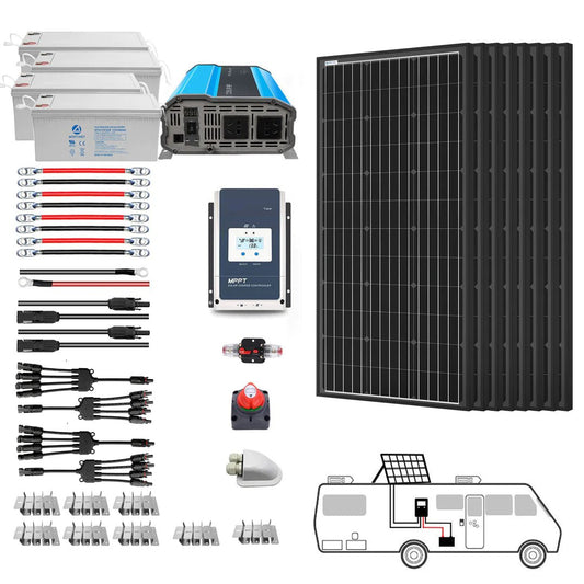 ACOPOWER| Mono Black RV Solar System-EcoPowerit