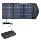 ACOPOWER|120W Portable Solar Panel Foldable Suitcase With Built In Integrated output Box-EcoPowerit