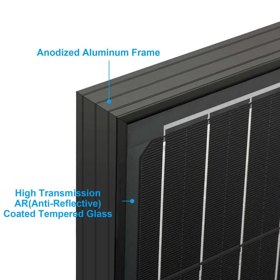 ACOPOWER|200W 12V Monocrystalline Residential Solar Panel-EcoPowerit