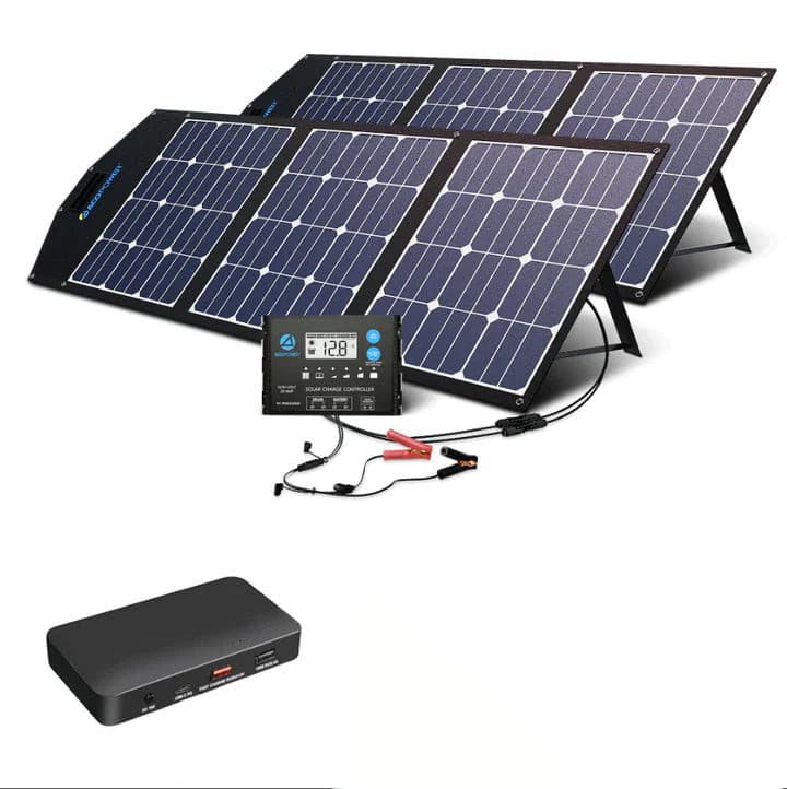 ACOPOWER|240W Foldable Solar Panel+ProteusX 20A Charge Controller-EcoPowerit