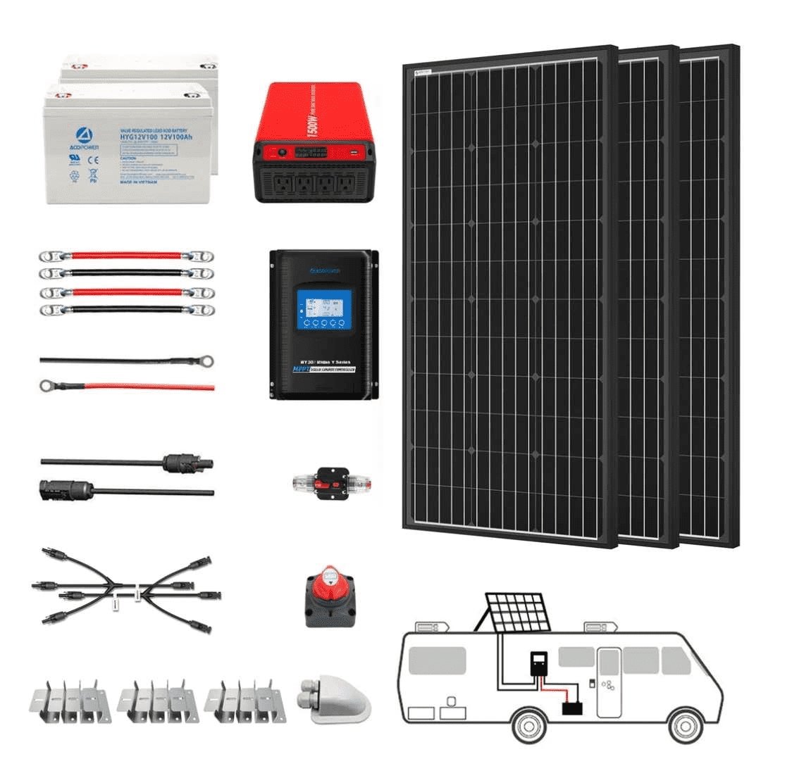 ACOPOWER|300W Mono RV Solar System-EcoPowerit