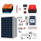 ACOPOWER|Lithium Battery Poly Solar Power Complete System with Battery and Inverter for RV Boat 12V Off Grid Kit-EcoPowerit