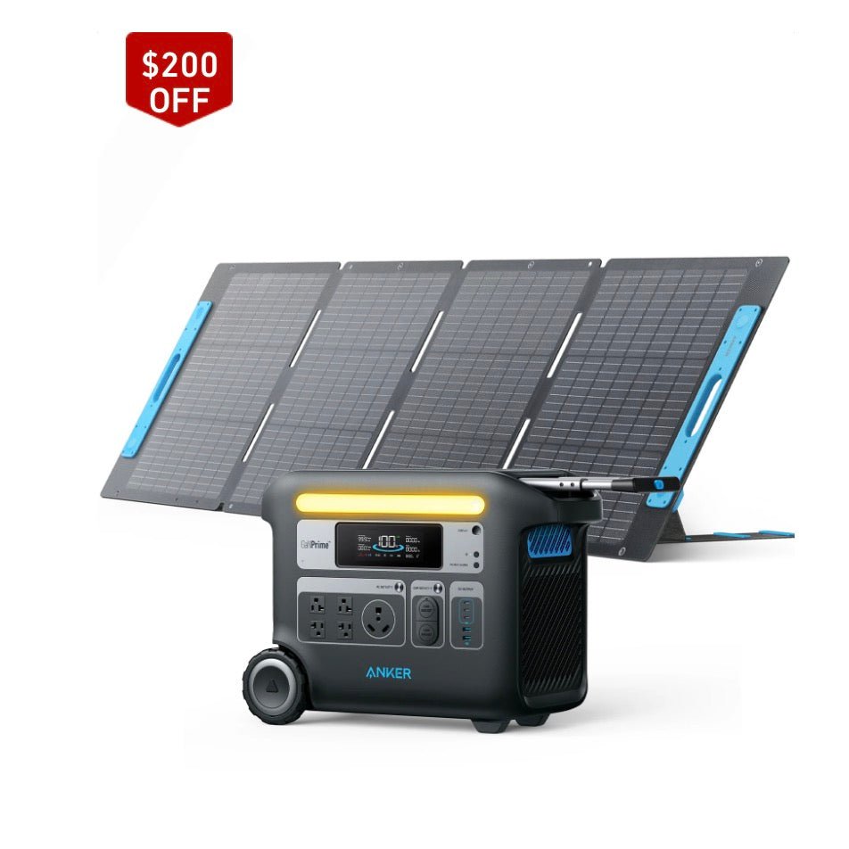 Anker|PowerHouse 2048Wh with 1*200W Solar Panels 767 Solar Generator-EcoPowerit