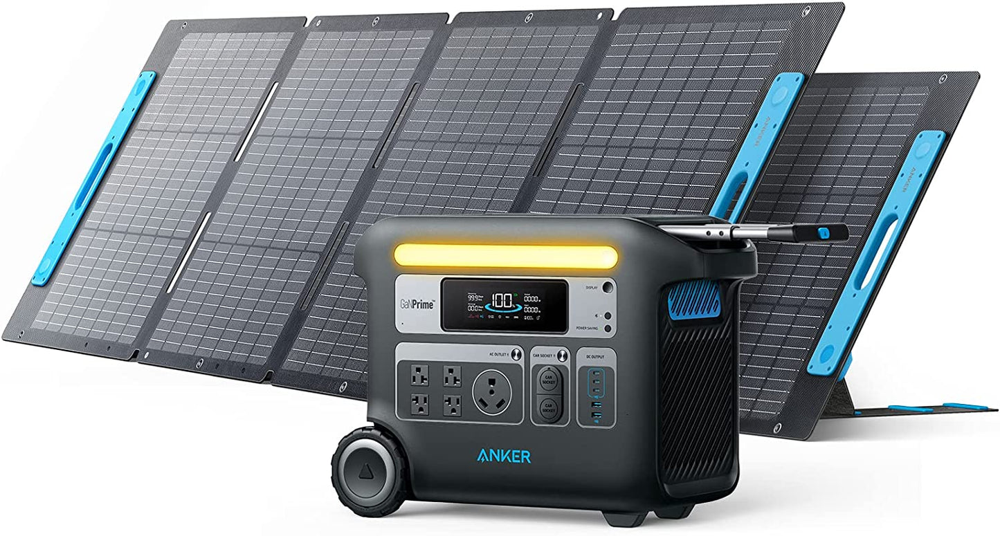 Anker|PowerHouse 2048Wh with 1*200W Solar Panels 767 Solar Generator-EcoPowerit