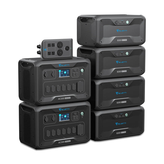 BLUETTI| 2*AC300 + 4*B300 12,288Wh + P030A USP Mode Home Battery Backup-EcoPowerit