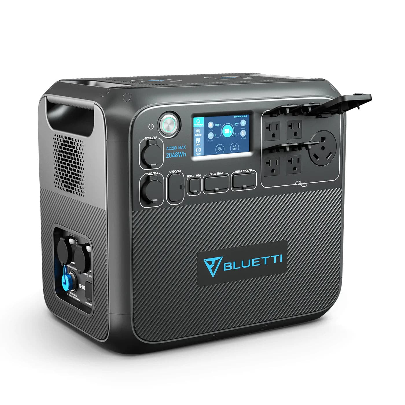 超人気新品 BLUETTI Portable 2048Wh-8192Wh Expandable 2200W AC200MAX 発電機・ポータブル電源