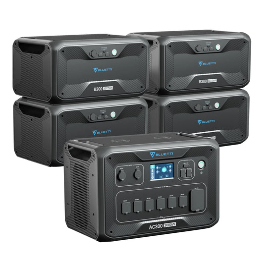BLUETTI| AC300 + 4*B300 12,288Wh-USP Mode Home Battery Backup-EcoPowerit