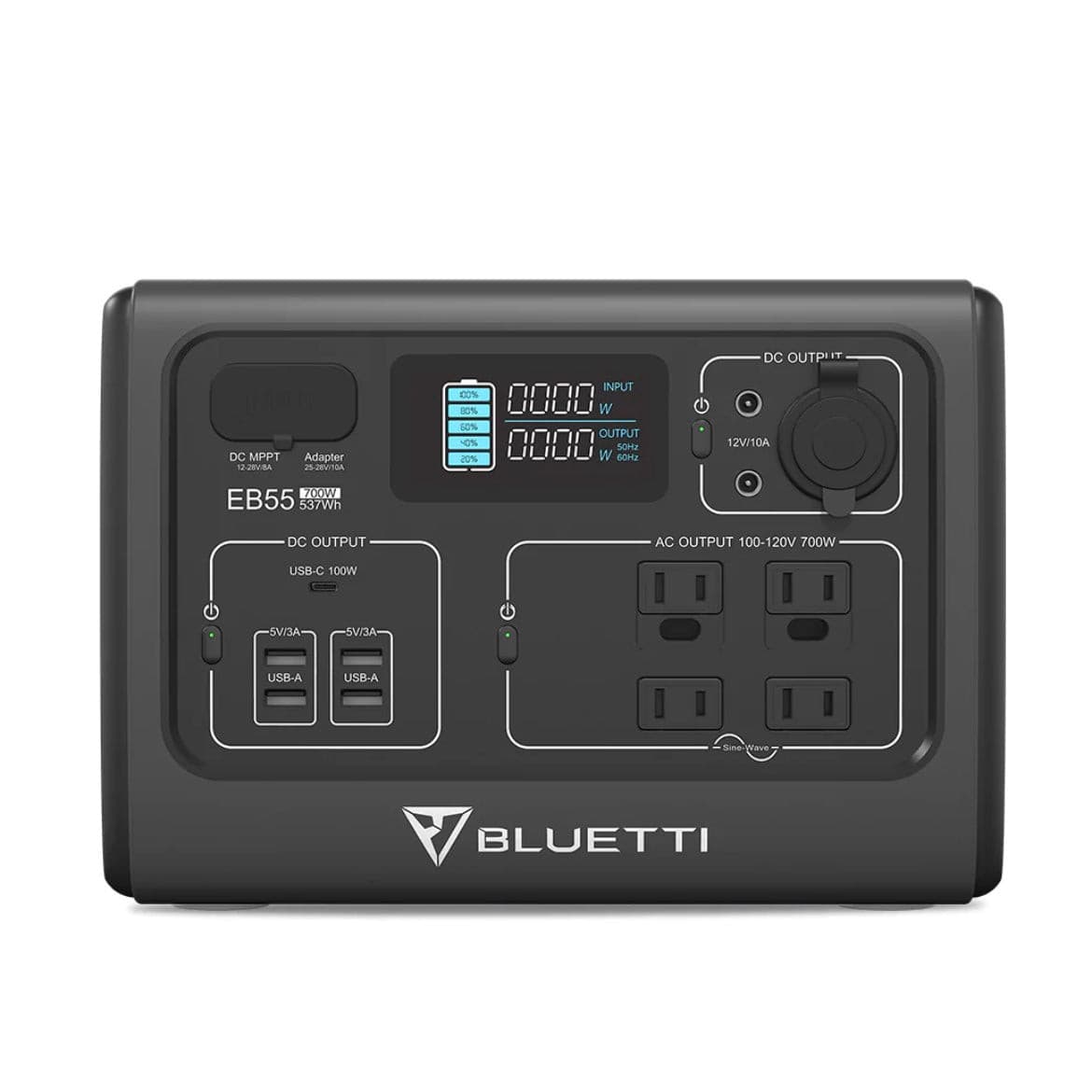 BLUETTI| EB55| 700W 537Wh USP Mode Portable Power Station-EcoPowerit