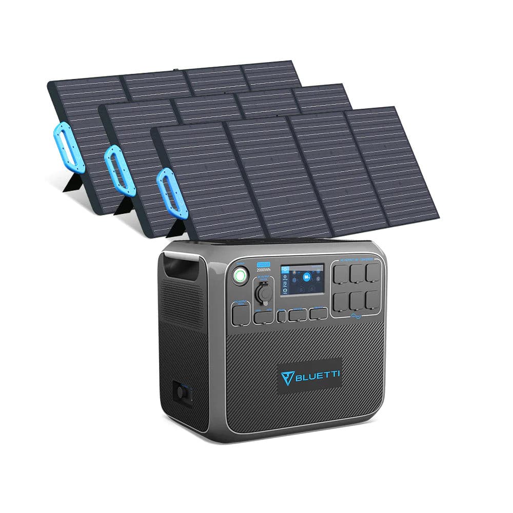 BLUETTI |AC200P 2000W 2000Wh + 3*PV200 | Solar Generator Kit-EcoPowerit