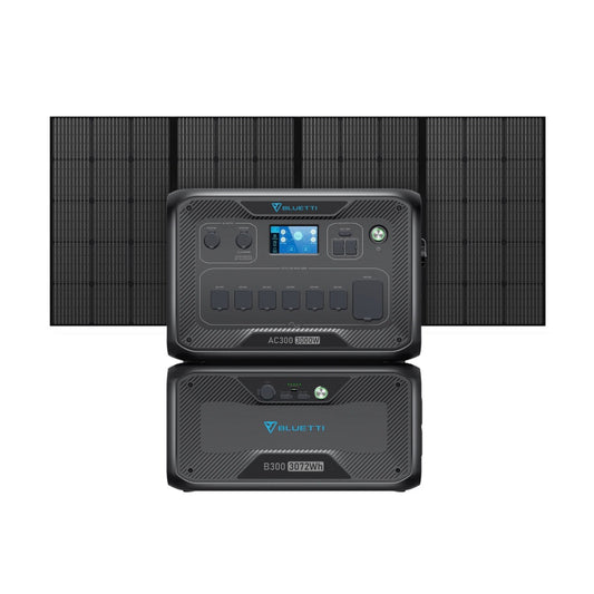 BLUETTI| AC300 + B300 3072Wh-USP Mode Solar Generator Kit-EcoPowerit