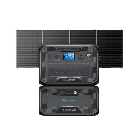 BLUETTI| AC300 + B300 3072Wh-USP Mode Solar Generator Kit-EcoPowerit