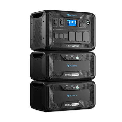 BLUETTI| AC500 + B300S- From 3,072Wh to 18,432Wh Home Battery Backup-EcoPowerit