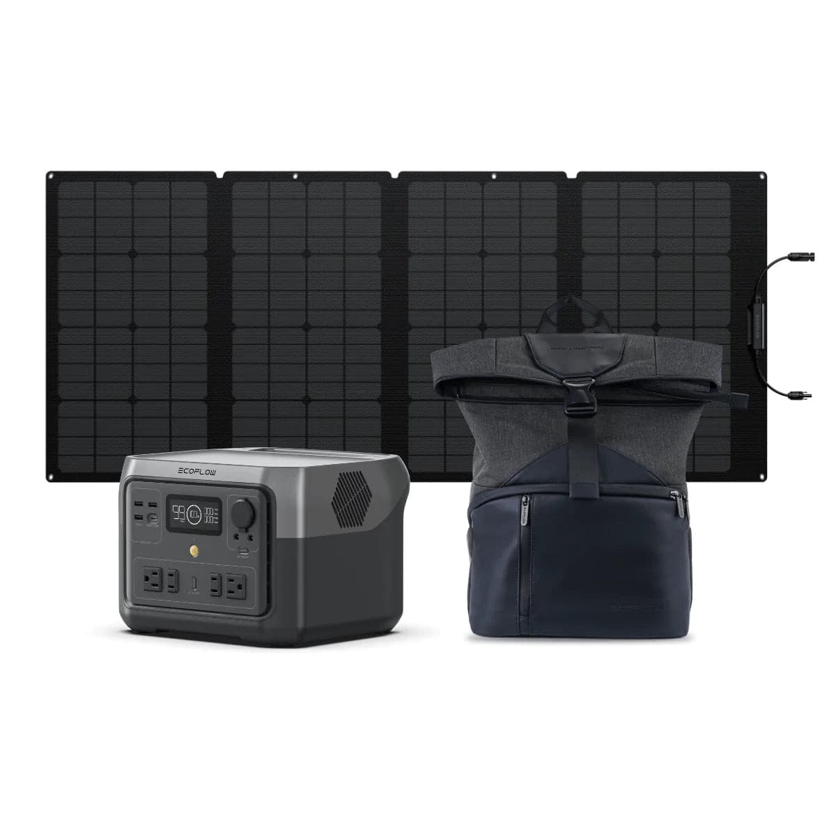 EcoFlow| RIVER 2 Max LiFePO4 Battery 512Wh Solar Generator Kit-EcoPowerit