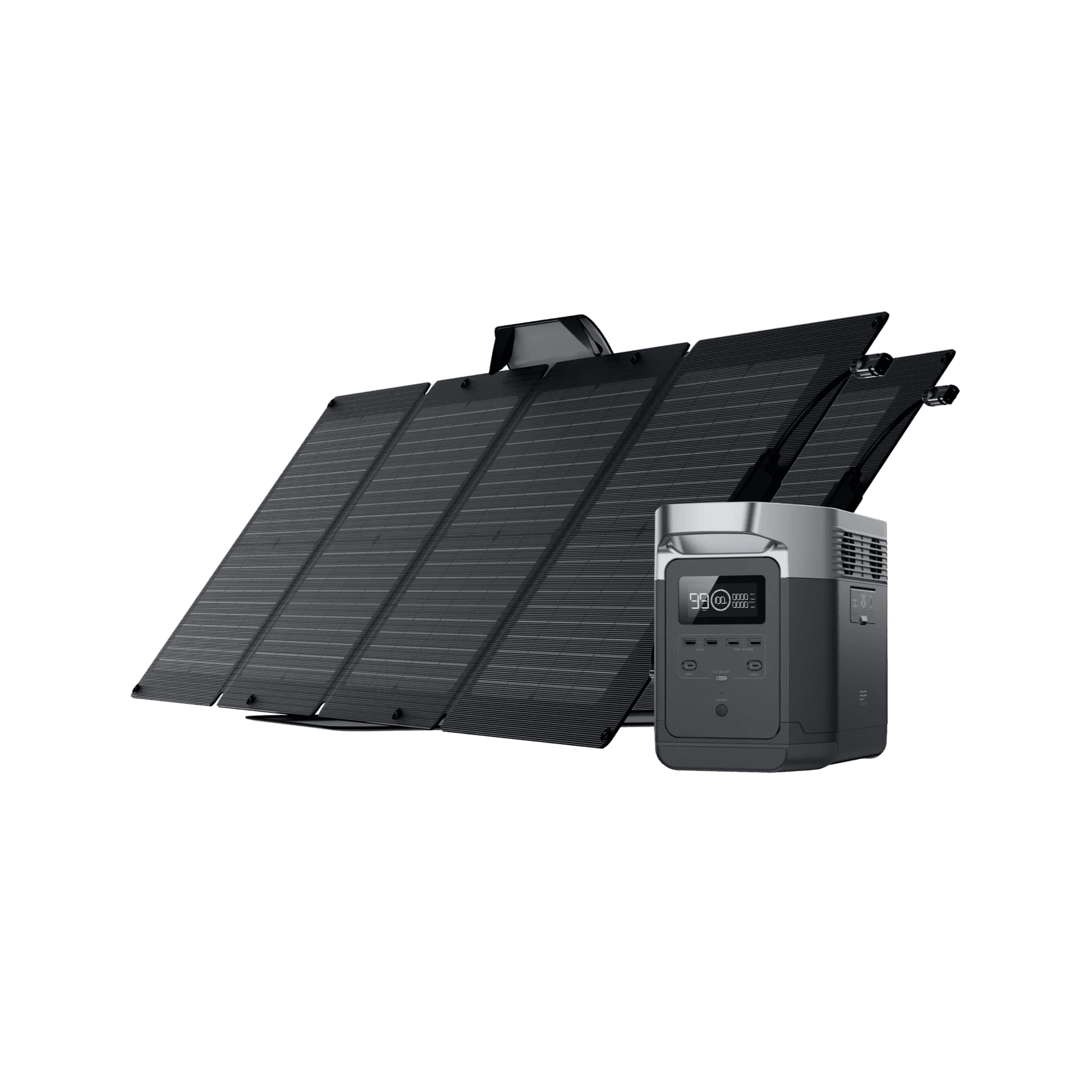 EcoFlow|DELTA + 110W Portable Solar Panel Bundle-EcoPowerit