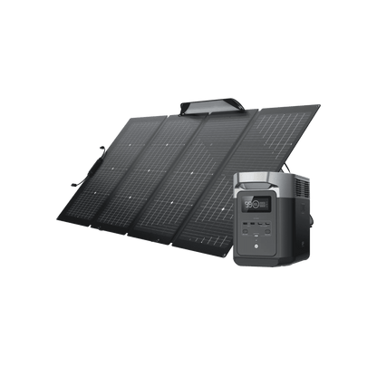 EcoFlow|DELTA 2 Power Station + 220W Bifacial Portable Solar Panel Bundle-EcoPowerit