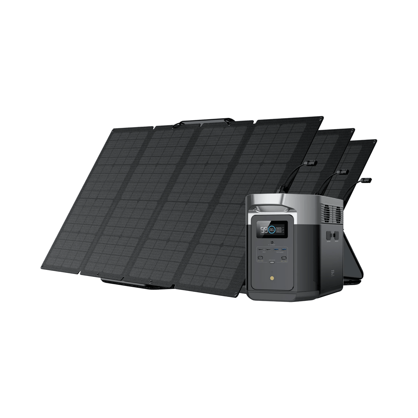 EcoFlow|DELTA MAX 2-6kWh + 160W Portable Solar Panel Bundle-EcoPowerit
