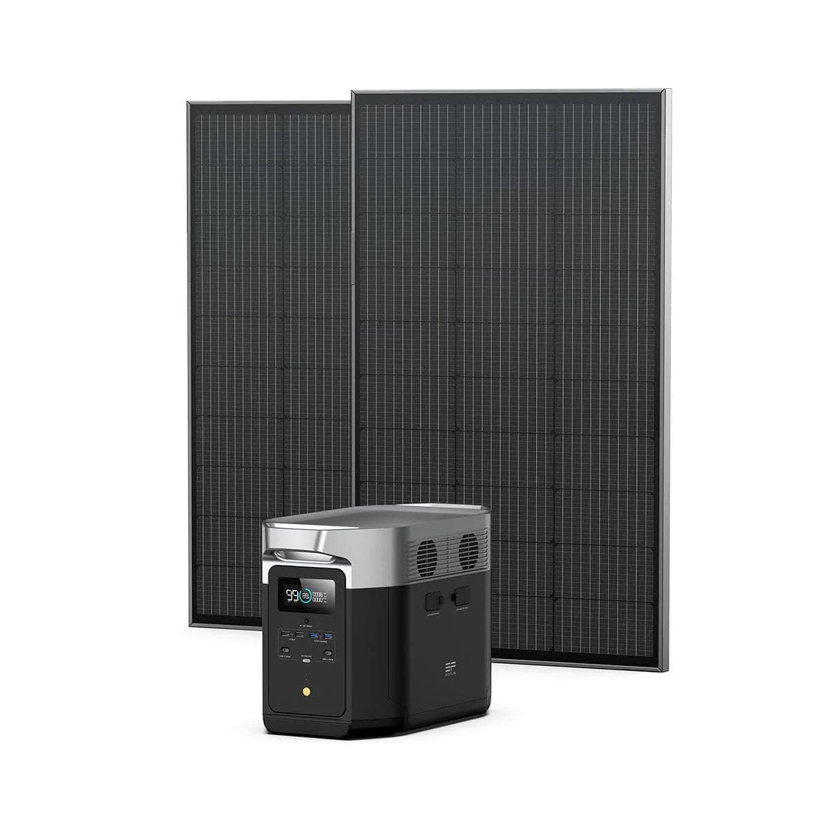 EcoFlow|DELTA MAX Power Station +100W Rigid Solar Panel Bundle-EcoPowerit