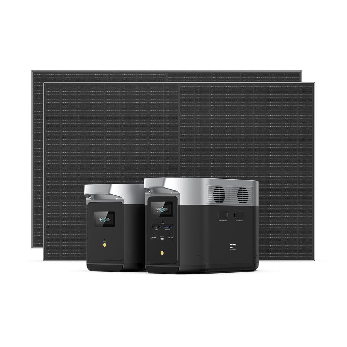 EcoFlow|DELTA MAX Power Station+DELTA MAX Smart Extra Battery+2*400W Rigid Solar Panel Bundle-EcoPowerit