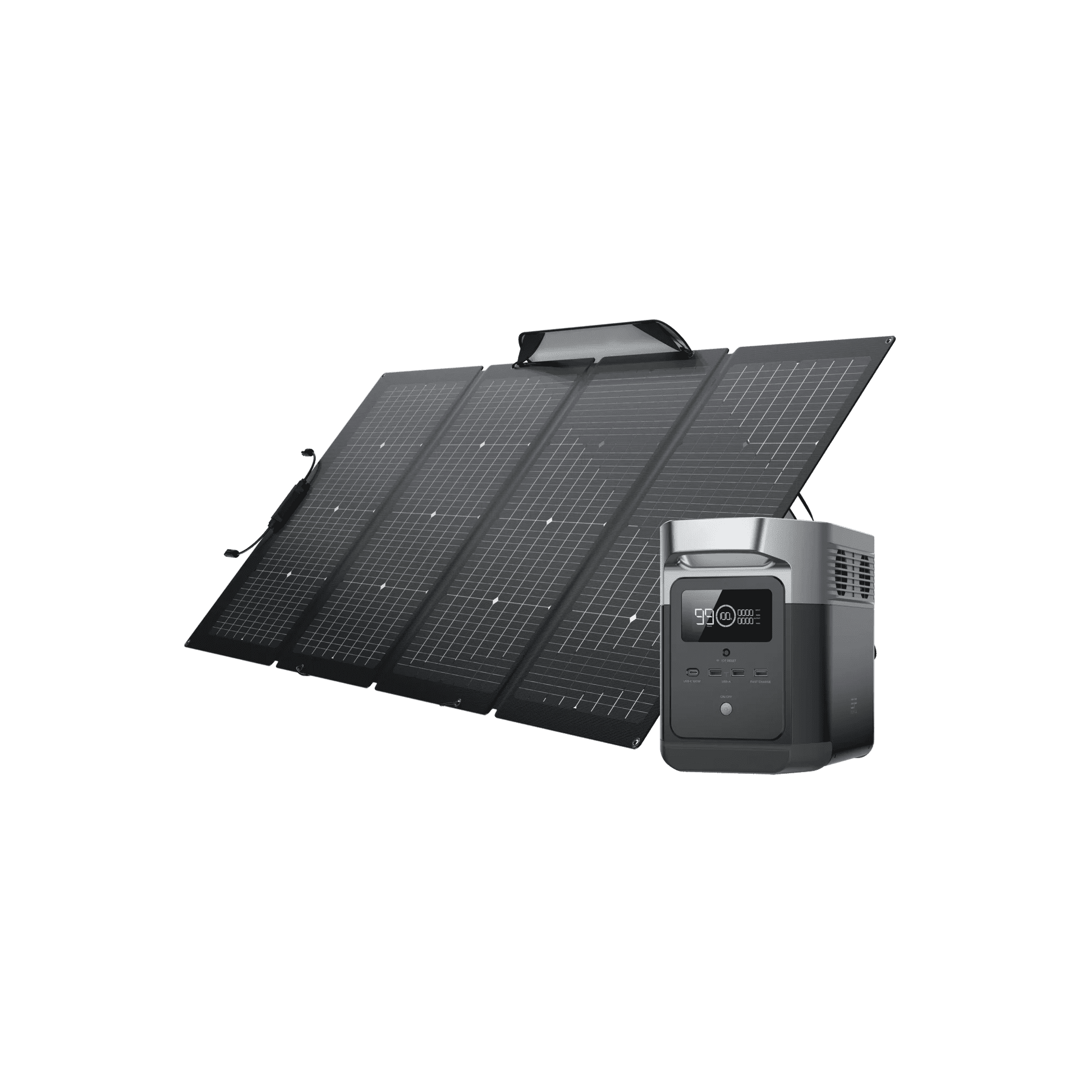 EcoFlow|DELTA Mini +220W Bifocal Portable Solar Panel Bundle-EcoPowerit