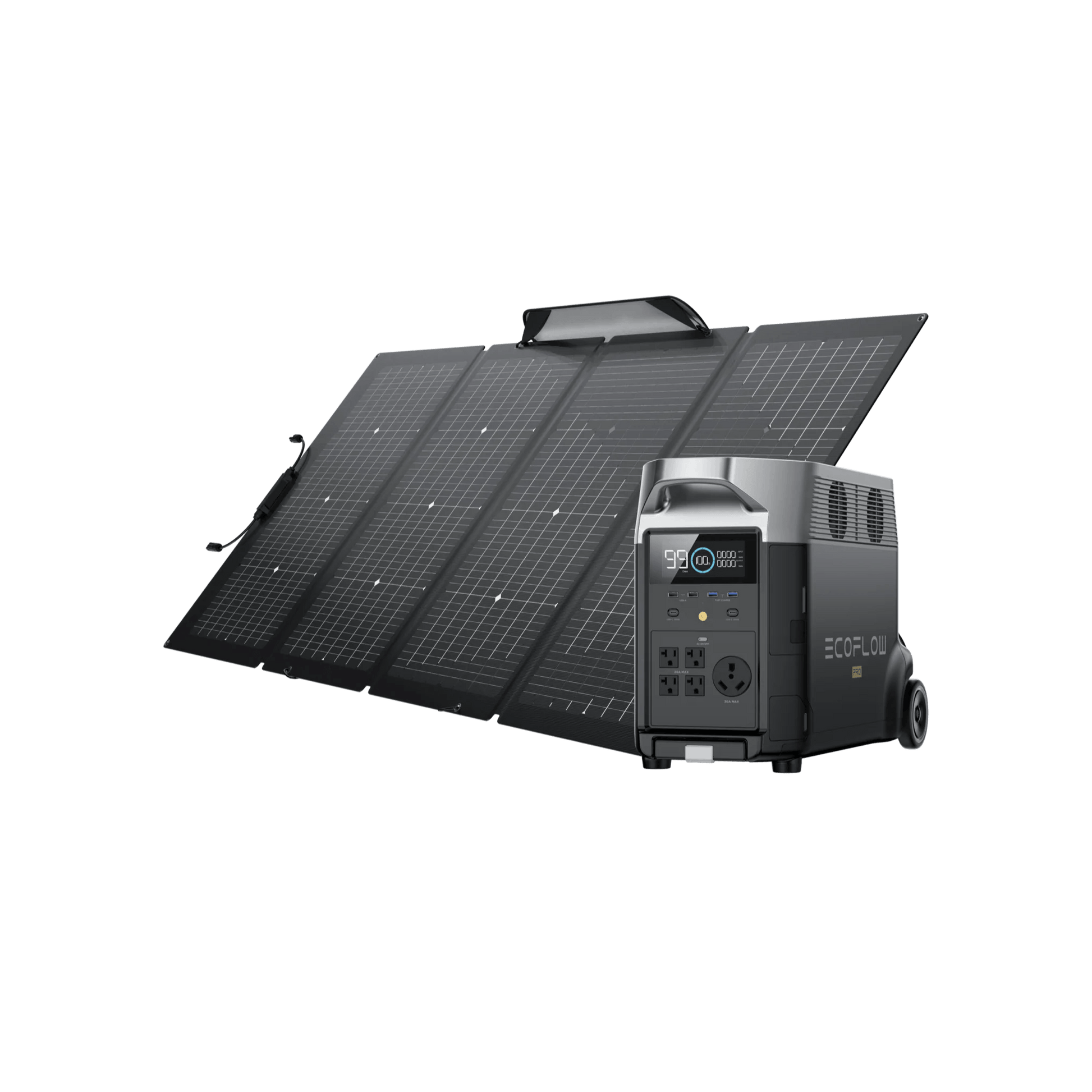 EcoFlow|DELTA PRO 3.6kWh-25kWh + 220W Solar Panel Bundle-EcoPowerit